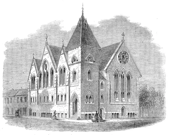 Framed Print : St. Paul's Working Men's Church, Birkenhead, 1864. Creator: Unknown Framed Print : St. Paul's Working Men's Church, Birkenhead, 1864. Creator: Unknown