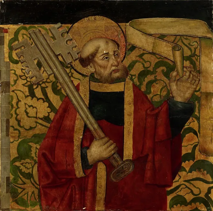 Framed Print : St. Peter, 1425-1492. Creator: Nuno Goncalves Framed Print : St. Peter, 1425-1492. Creator: Nuno Goncalves