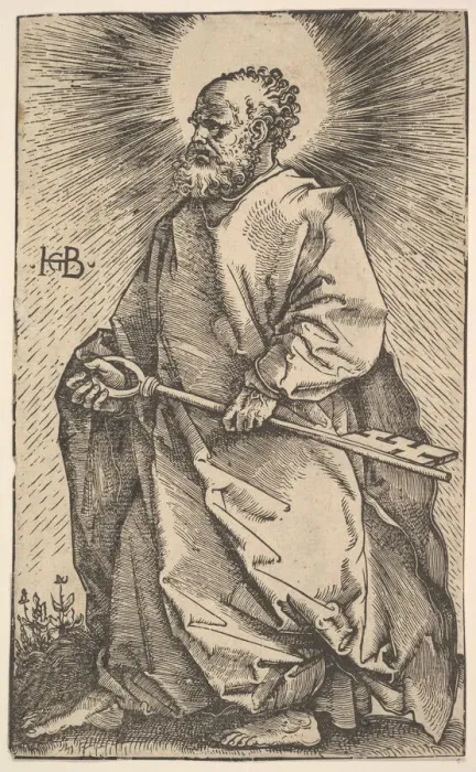 Framed Print : St. Peter from Christ and the Apostles, 1519. Creator: Hans Baldung Framed Print : St. Peter from Christ and the Apostles, 1519. Creator: Hans Baldung