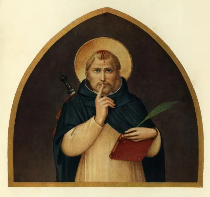 Framed Print : St. Peter the Martyr, 15th century, (c1909). Artist: Fra Angelico Framed Print : St. Peter the Martyr, 15th century, (c1909). Artist: Fra Angelico