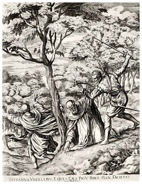 St Peter Martyr, 16th century, (1937). Artist: Luca Bertelli