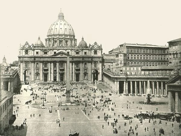 St Peters Basilica and the Vatican, Rome, Italy, 1895. Creator: W &s Ltd