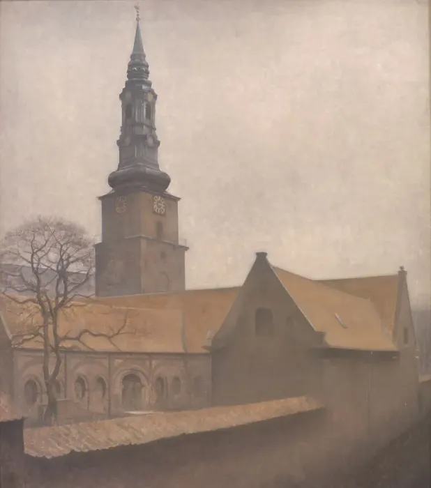 Framed Print : St. Peter's Church, Copenhagen, 1906. Creator: Vilhelm Hammershøi Framed Print : St. Peter's Church, Copenhagen, 1906. Creator: Vilhelm Hammershøi