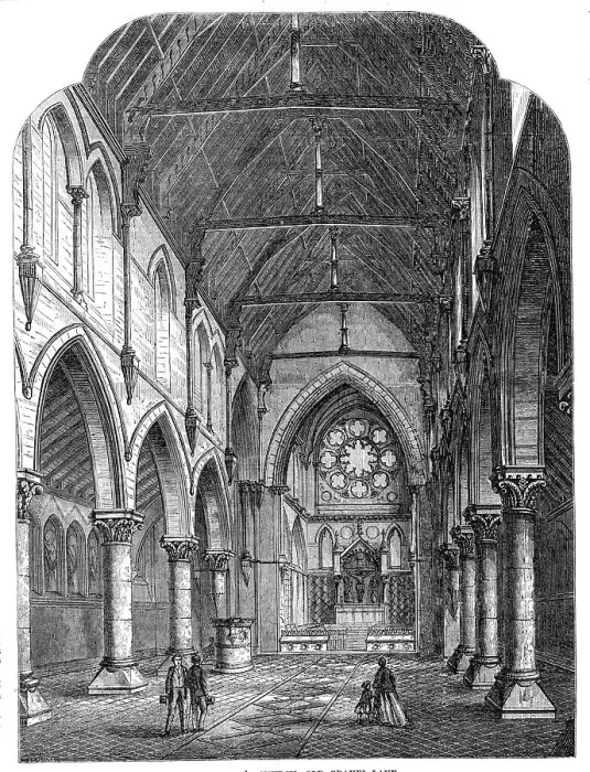 Framed Print : St. Peter's Church, Old Gravel-Lane, 1869. Creator: Unknown Framed Print : St. Peter's Church, Old Gravel-Lane, 1869. Creator: Unknown