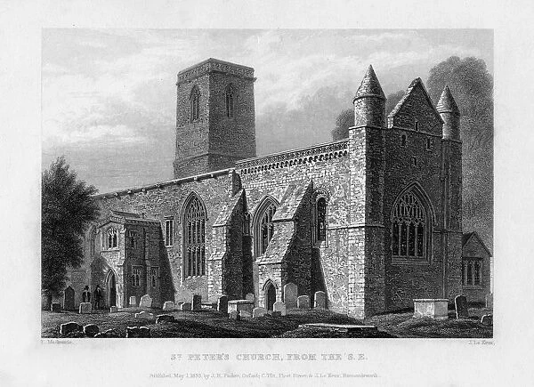 St Peters Church, from the south-east, Oxford, 1833. Artist: John Le Keux