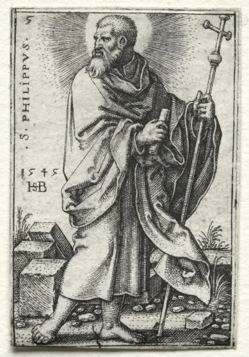 Framed Print : St. Philip, 1545-1546. Creator: Hans Sebald Beham (German, 1500-1550) Framed Print : St. Philip, 1545-1546. Creator: Hans Sebald Beham (German, 1500-1550)
