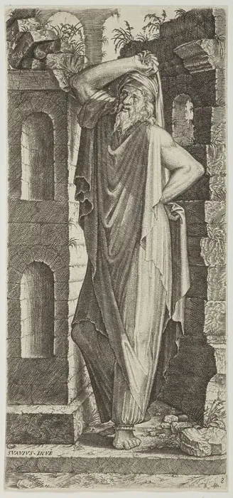 Framed Print : St Philip. Plate 8. From: Christ and the Apostles, c.1545. Creator: Lambert Suavius Framed Print : St Philip. Plate 8. From: Christ and the Apostles, c.1545. Creator: Lambert Suavius