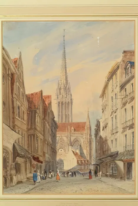 Framed Print : St Pierre, Caen, 1832. Creator: Thomas Shotter Boys Framed Print : St Pierre, Caen, 1832. Creator: Thomas Shotter Boys