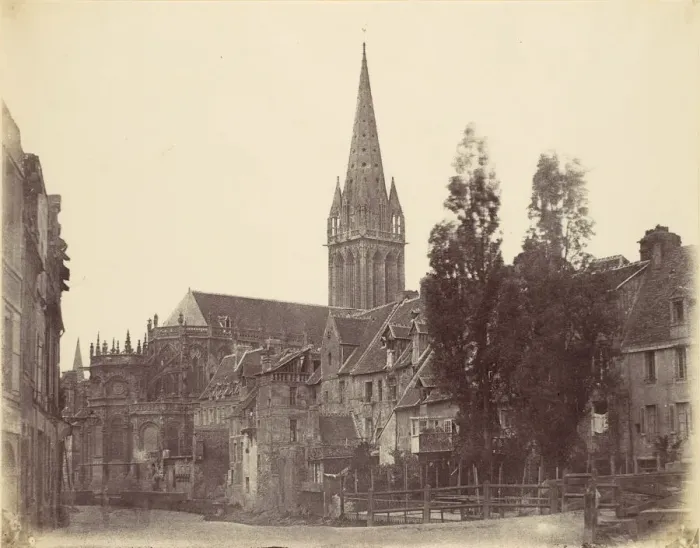Framed Print : St. Pierre, Caen, 1856. Creator: Alfred Capel-Cure Framed Print : St. Pierre, Caen, 1856. Creator: Alfred Capel-Cure