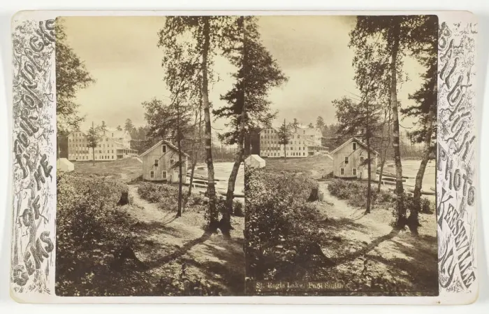 Framed Print : St. Regis Lake, Paul Smth's, late 19th century. Creator: Baldwin Photo Framed Print : St. Regis Lake, Paul Smth's, late 19th century. Creator: Baldwin Photo