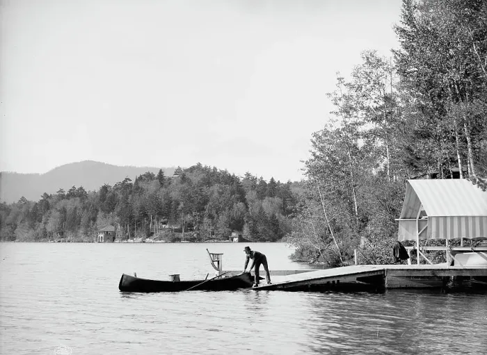 Framed Print : St. Regis Mountain from Upper St. Regis Lake, Adirondack Mountains, c1903. Creator: Unknown Framed Print : St. Regis Mountain from Upper St. Regis Lake, Adirondack Mountains, c1903. Creator: Unknown