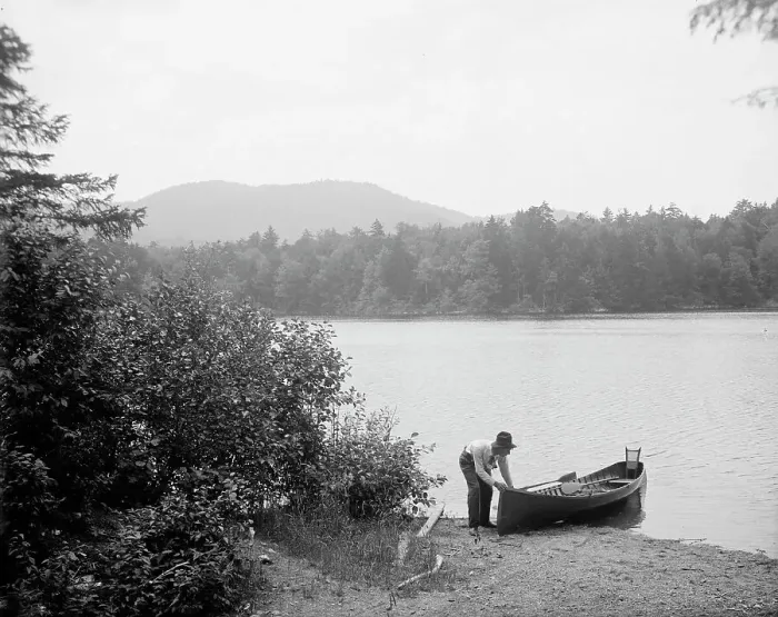 Framed Print : St. Regis Mtn. from Spectacle Lake i.e. Ponds, Adirondack Mtns. N.Y. between 1900 and 1910. Creator: Unknown Framed Print : St. Regis Mtn. from Spectacle Lake i.e. Ponds, Adirondack Mtns. N.Y. between 1900 and 1910. Creator: Unknown
