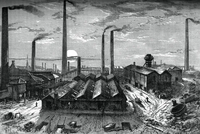Framed Print : The St Rollox chemical works, Glasgow, c1880 Framed Print : The St Rollox chemical works, Glasgow, c1880