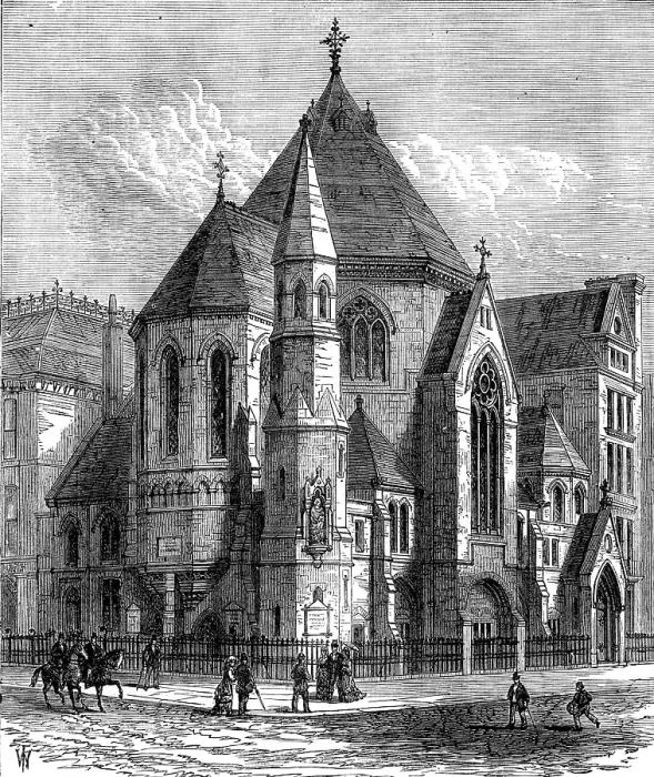 Framed Print : St. Saviour's Church, Oxford-street, for the deaf and dumb, 1880. Creator: Unknown Framed Print : St. Saviour's Church, Oxford-street, for the deaf and dumb, 1880. Creator: Unknown