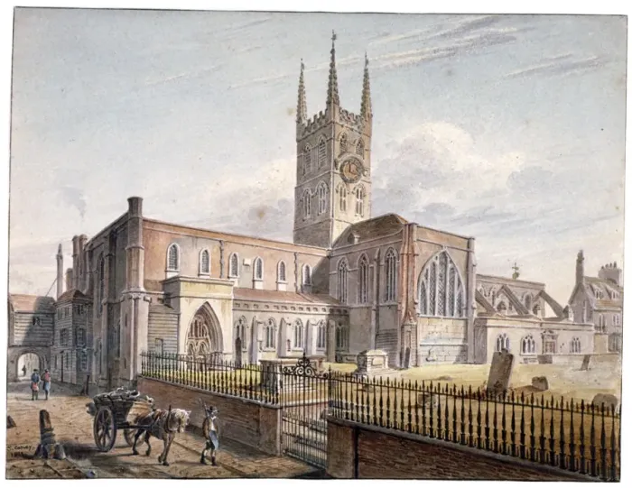Framed Print : St Saviours Church, Southwark, London, 1811. Artist: John Coney Framed Print : St Saviours Church, Southwark, London, 1811. Artist: John Coney