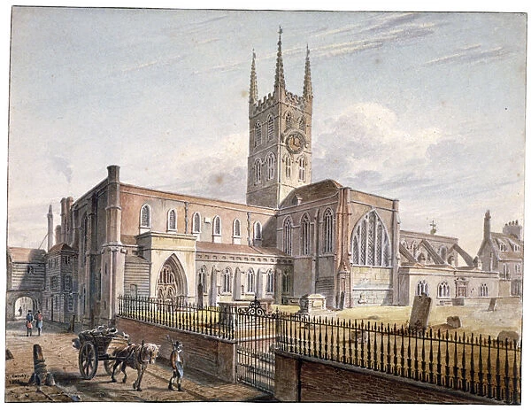 St Saviours Church, Southwark, London, 1811. Artist: John Coney