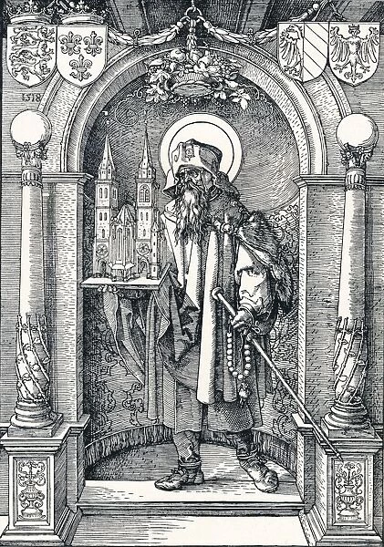 St Sebaldus in the Niche, 1518 (1906). Artist: Albrecht Durer