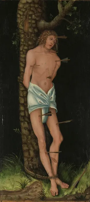 Framed Print : St. Sebastian, 1543. Creator: School of Lucas Cranach the Elder Framed Print : St. Sebastian, 1543. Creator: School of Lucas Cranach the Elder