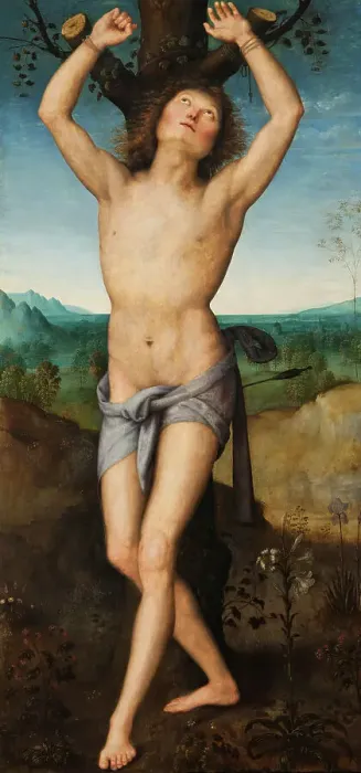 Framed Print : St. Sebastian. Creator: Perugino
