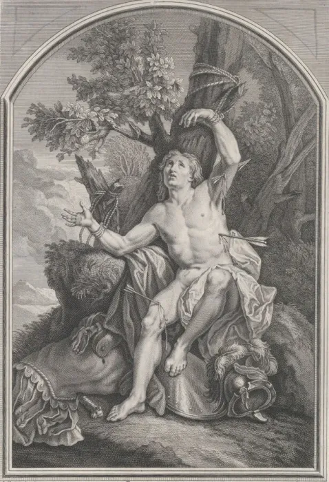 Framed Print : St. Sebastian. n. d. Creator: Edme Jeaurat Framed Print : St. Sebastian. n. d. Creator: Edme Jeaurat