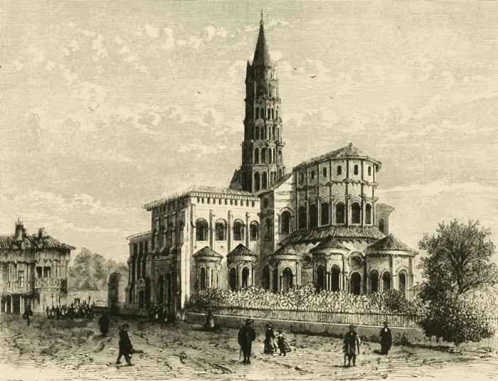 Framed Print : St. Sernin, Toulouse, 1890. Creator: Unknown Framed Print : St. Sernin, Toulouse, 1890. Creator: Unknown