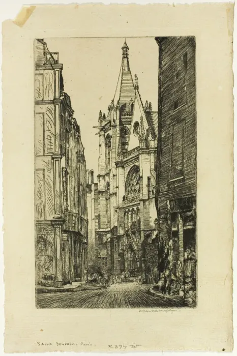 Framed Print : St. Severin, Paris, 1902. Creator: Donald Shaw MacLaughlan Framed Print : St. Severin, Paris, 1902. Creator: Donald Shaw MacLaughlan