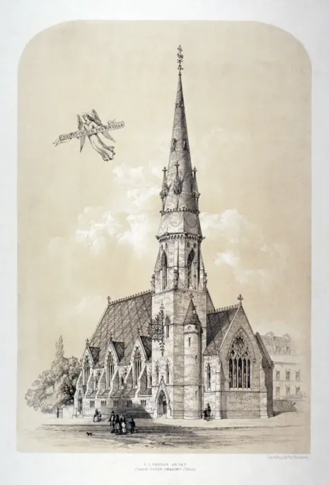 Framed Print : St Silas Church, Penton Street, Finsbury, London, c1867 Framed Print : St Silas Church, Penton Street, Finsbury, London, c1867