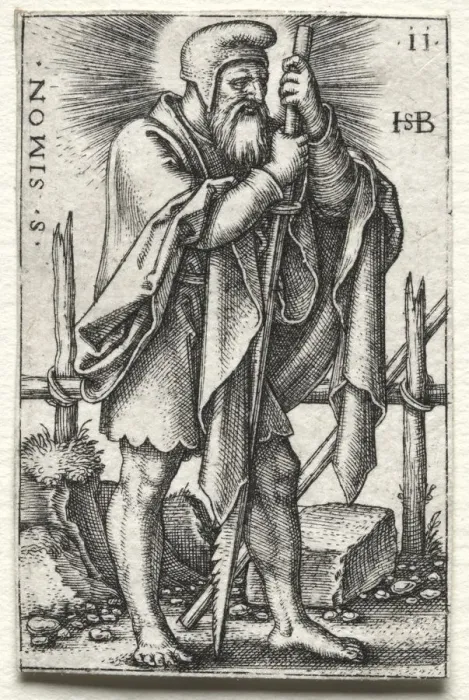 Framed Print : St. Simon, 1545-1546. Creator: Hans Sebald Beham (German, 1500-1550) Framed Print : St. Simon, 1545-1546. Creator: Hans Sebald Beham (German, 1500-1550)