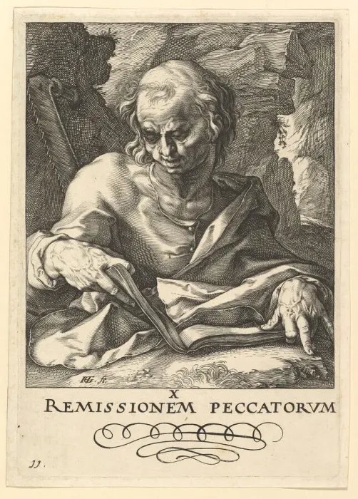 Framed Print : St. Simon, from Christ, the Apostles and St. Paul with the Creed, ca. 1589 Framed Print : St. Simon, from Christ, the Apostles and St. Paul with the Creed, ca. 1589