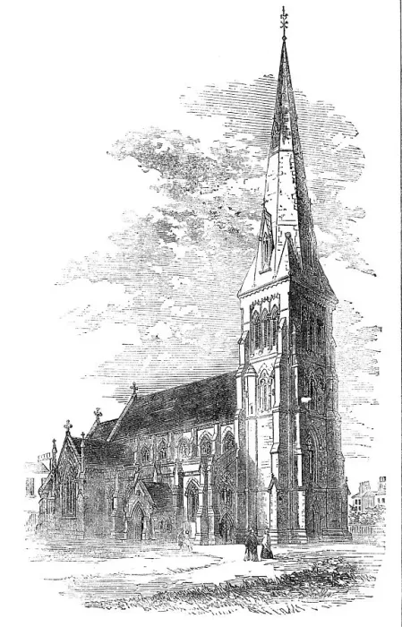 Framed Print : St. Stephen's Church, Westbourne-Park, Paddington, 1856. Creator: Unknown Framed Print : St. Stephen's Church, Westbourne-Park, Paddington, 1856. Creator: Unknown