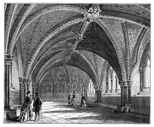 St Stephens Crypt, Westminster Palace, London, c1888