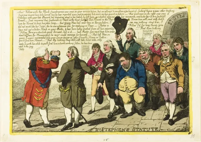 Framed Print : St. Stephens Statute, published February 6, 1806. Creator: Charles Williams Framed Print : St. Stephens Statute, published February 6, 1806. Creator: Charles Williams