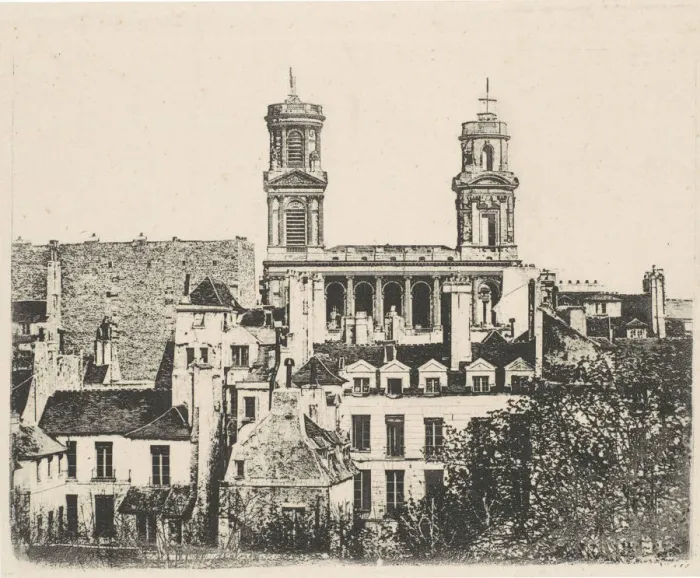 Framed Print : St. Sulpice, Paris, ca. 1841. Creator: Hippolyte Fizeau