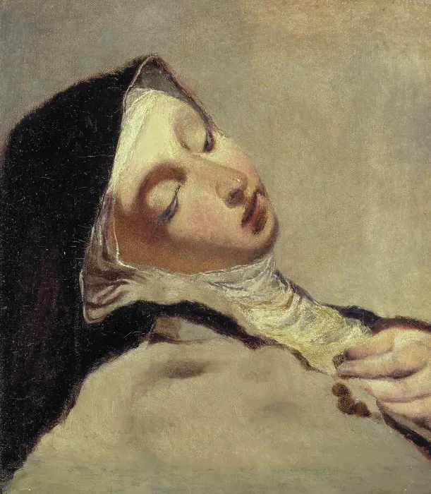 Framed Print : St Teresa in ecstasy, late 19th century. Creator: Ernst Josephson Framed Print : St Teresa in ecstasy, late 19th century. Creator: Ernst Josephson