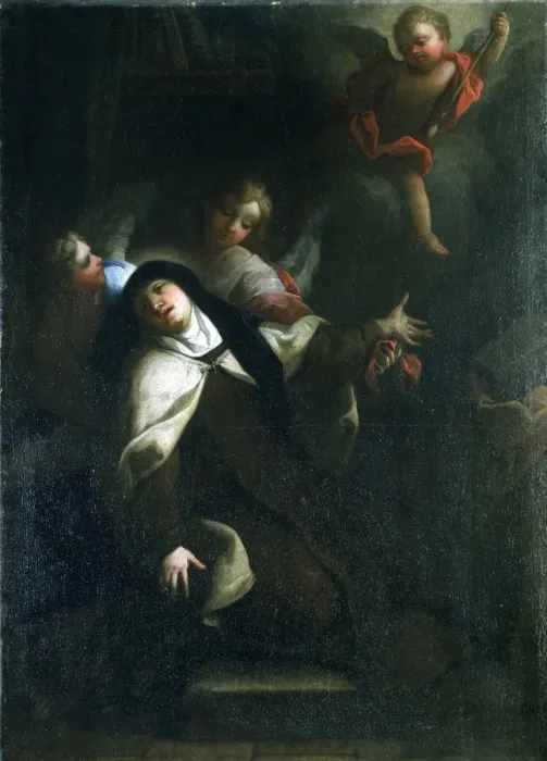 Framed Print : St Theresa of Avila, c1634-1689. Artist: Thomas Blanchet Framed Print : St Theresa of Avila, c1634-1689. Artist: Thomas Blanchet