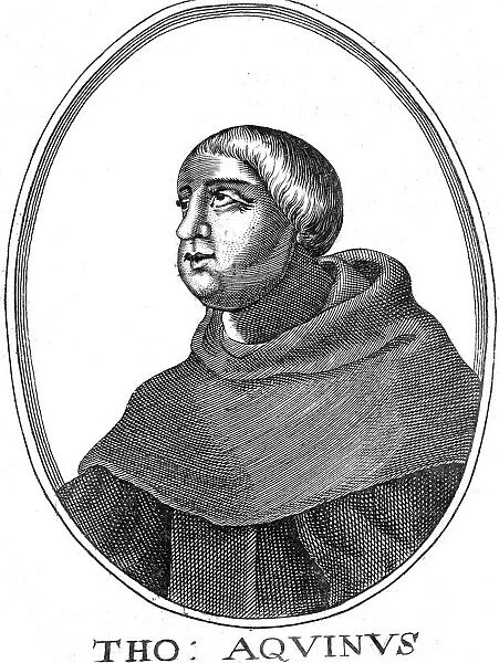 St Thomas Aquinas (c1225-1274), Italian philosopher and theologian