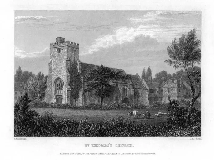 Framed Print : St Thomass Church, Oxford, 1835. Artist: John Le Keux Framed Print : St Thomass Church, Oxford, 1835. Artist: John Le Keux