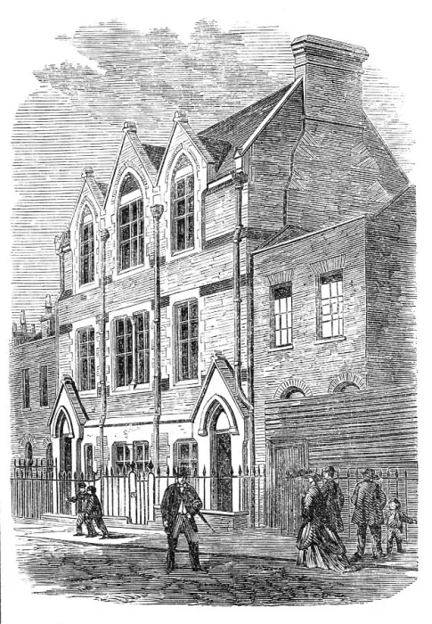 Framed Print : St. Thomas's Schools, Islington, 1869. Creator: Unknown Framed Print : St. Thomas's Schools, Islington, 1869. Creator: Unknown