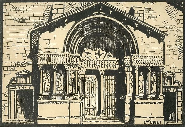 St-Trophime - Le Portail - The Portal of the Church of St-Trophime, c1920s. Creator: E Laget