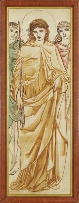Framed Print : St Ursula, 1868. Creator: Sir Edward Coley Burne-Jones Framed Print : St Ursula, 1868. Creator: Sir Edward Coley Burne-Jones