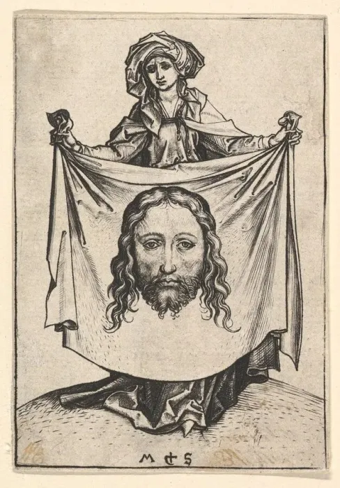 Framed Print : St. Veronica, ca. 1435-1491. Creator: Martin Schongauer Framed Print : St. Veronica, ca. 1435-1491. Creator: Martin Schongauer
