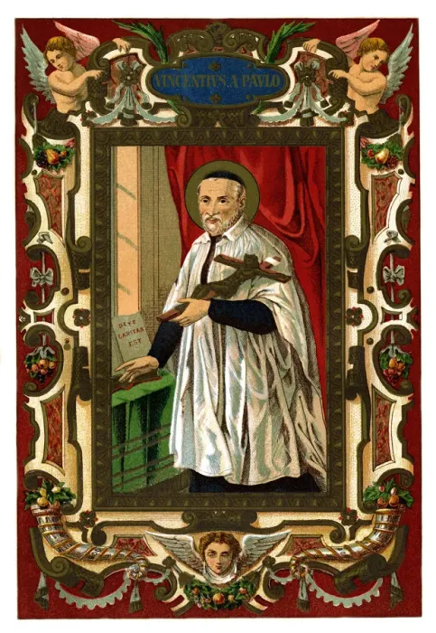 Framed Print : St Vincent de Paul, 1886 Framed Print : St Vincent de Paul, 1886