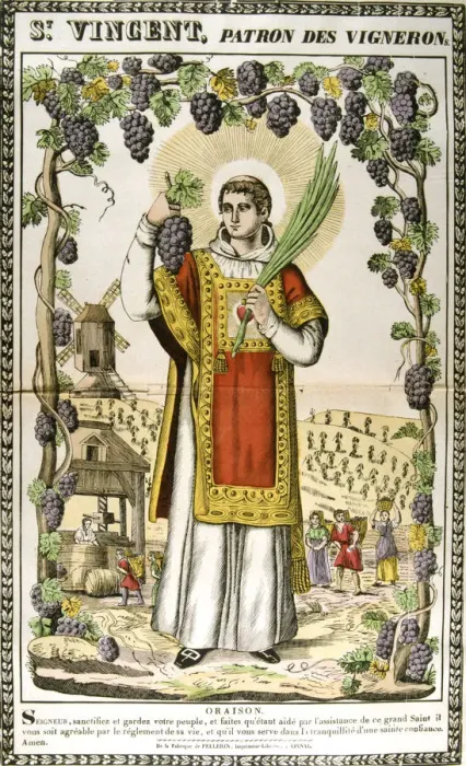 Framed Print : St Vincent, Spanish Christian martyr, 19th century Framed Print : St Vincent, Spanish Christian martyr, 19th century