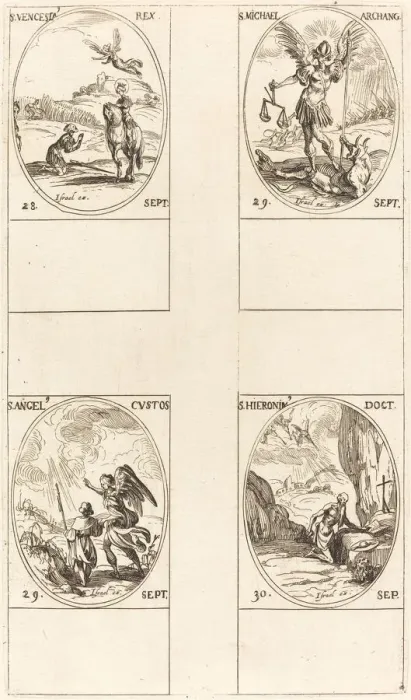 Framed Print : St. Wenceslas; St. Michael, Archangel; The Guardian Angel; St. Jerome Framed Print : St. Wenceslas; St. Michael, Archangel; The Guardian Angel; St. Jerome