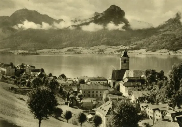 Framed Print : St Wolfgang im Salzkammergut, Upper Austria, c1935. Creator: Unknown Framed Print : St Wolfgang im Salzkammergut, Upper Austria, c1935. Creator: Unknown