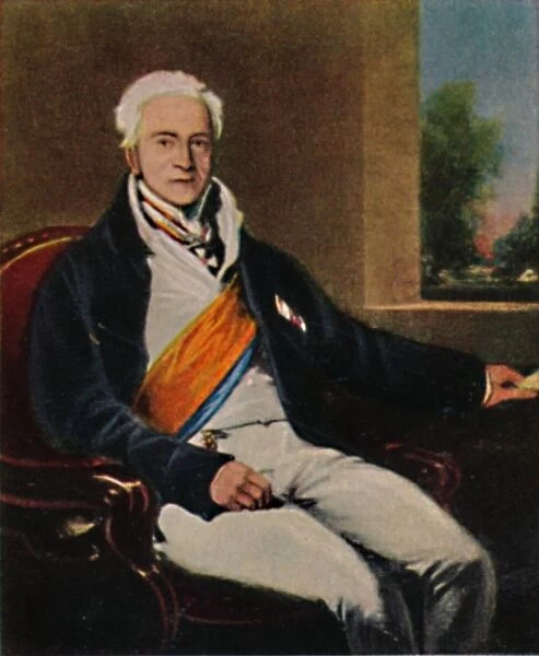 Staatskanzler Furst Hardenberg 1750-1822. - Gemalde von Lawrence, 1934