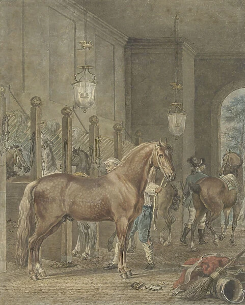 Stable Interior, 1780. Creator: Tethart Philip Christian Haag