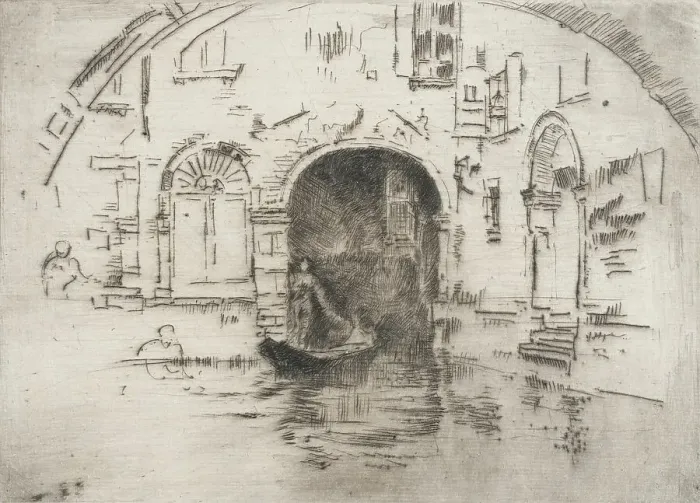 Framed Print : Stables, 1880. Creator: James Abbott McNeill Whistler Framed Print : Stables, 1880. Creator: James Abbott McNeill Whistler