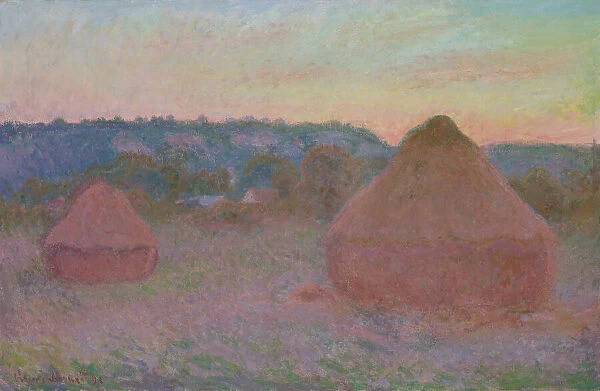 Stacks of Wheat (End of Day, Autumn), 1890 / 91. Creator: Claude Monet