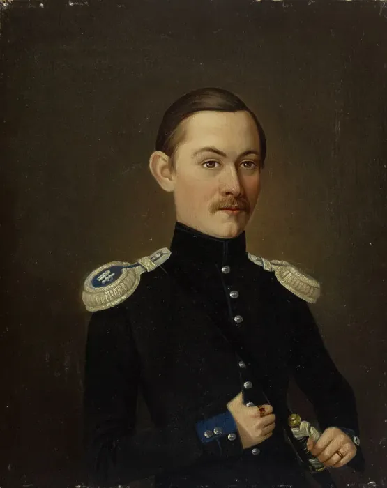 Framed Print : Staff Captain Danielsson, 1844. Creator: Wilhelm von Wright Framed Print : Staff Captain Danielsson, 1844. Creator: Wilhelm von Wright